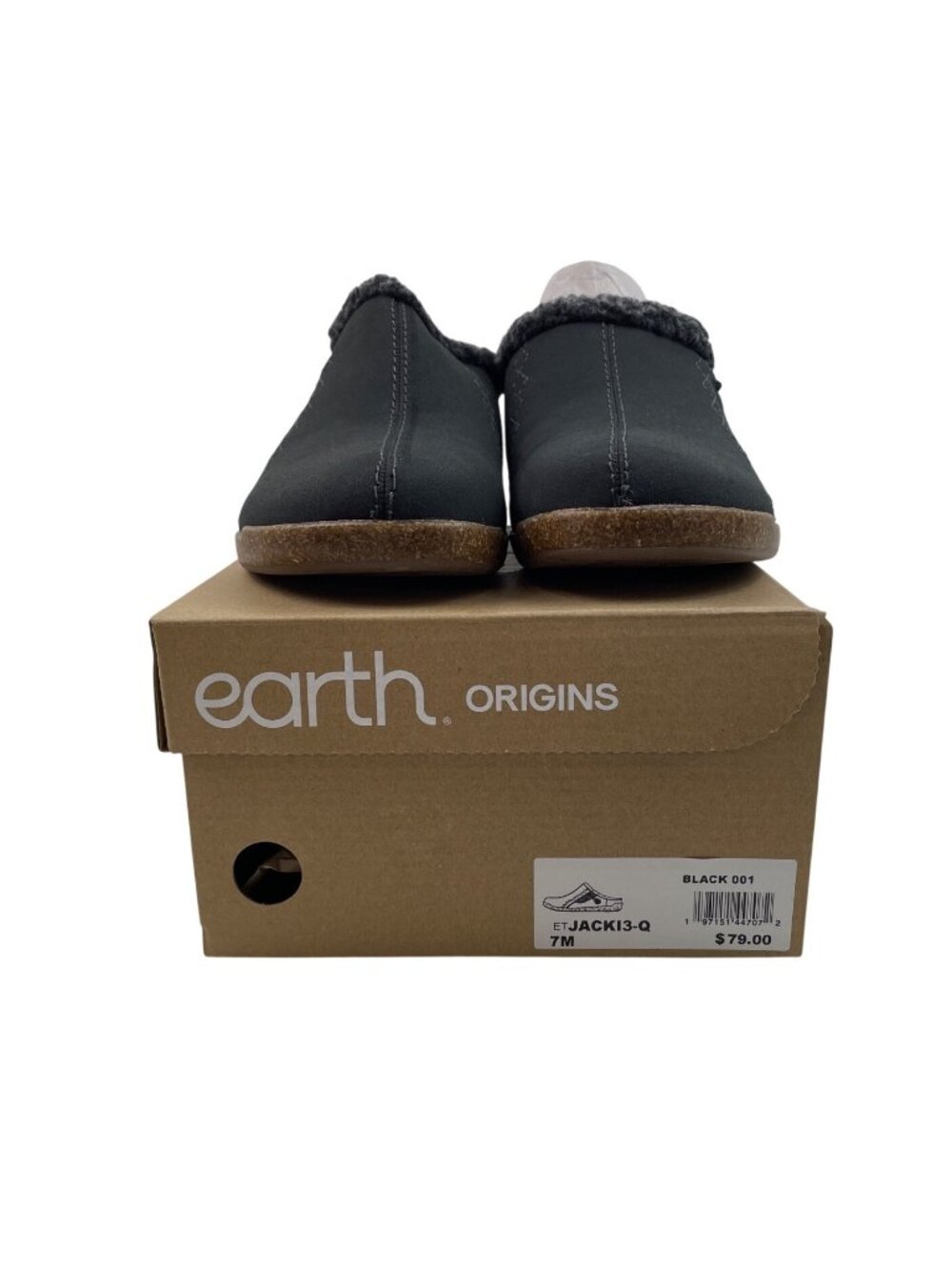 Earth Origins Womens Black Faux Suede Fleece-Lined Clogs Size 7M - Picture 11 of 12